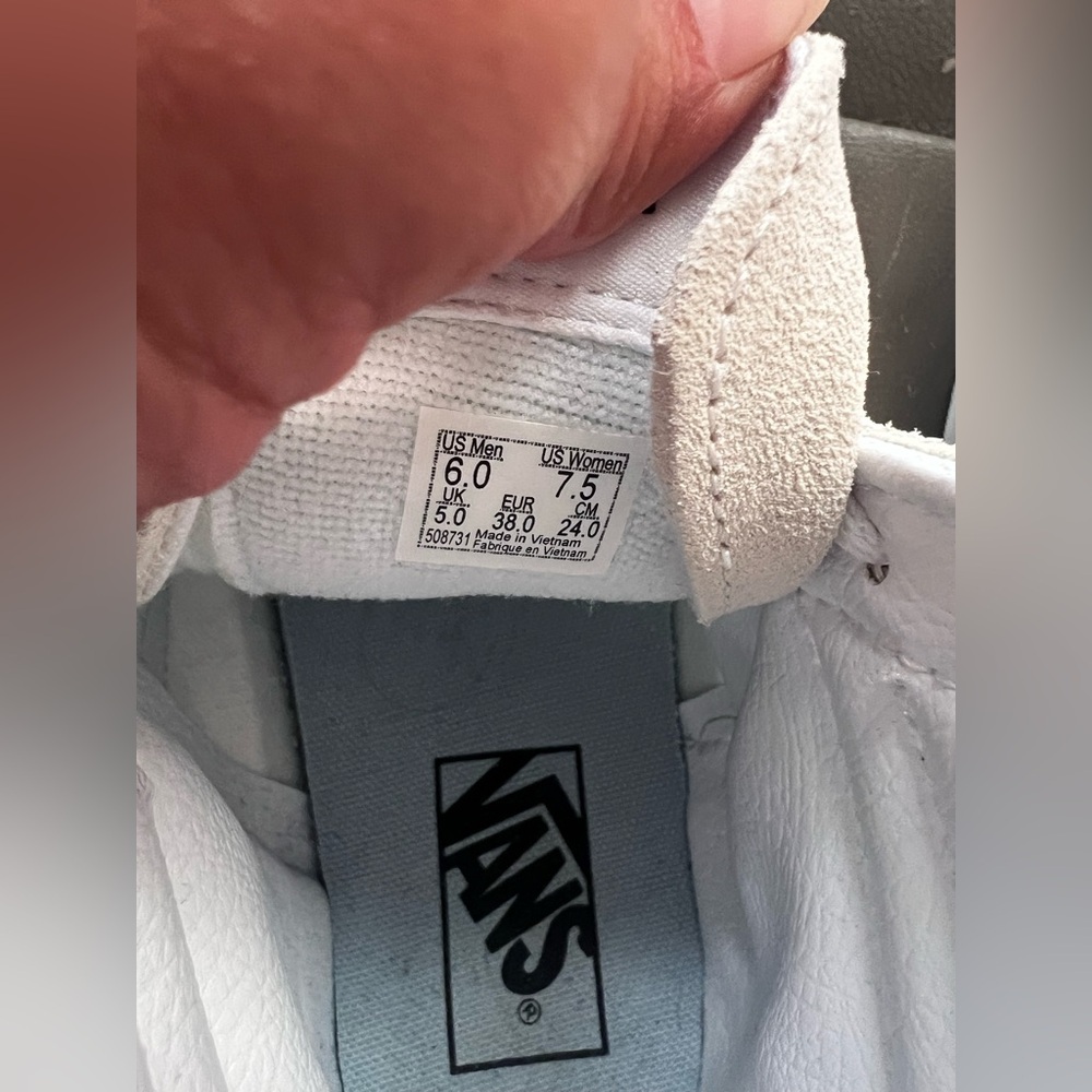 NWOB Vans SK8-Hi High-Top Sneakers 'White Blue' VN0A32QG9LY - Picture 12 of 13